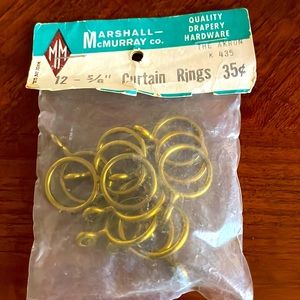 Vintage drapery hardware